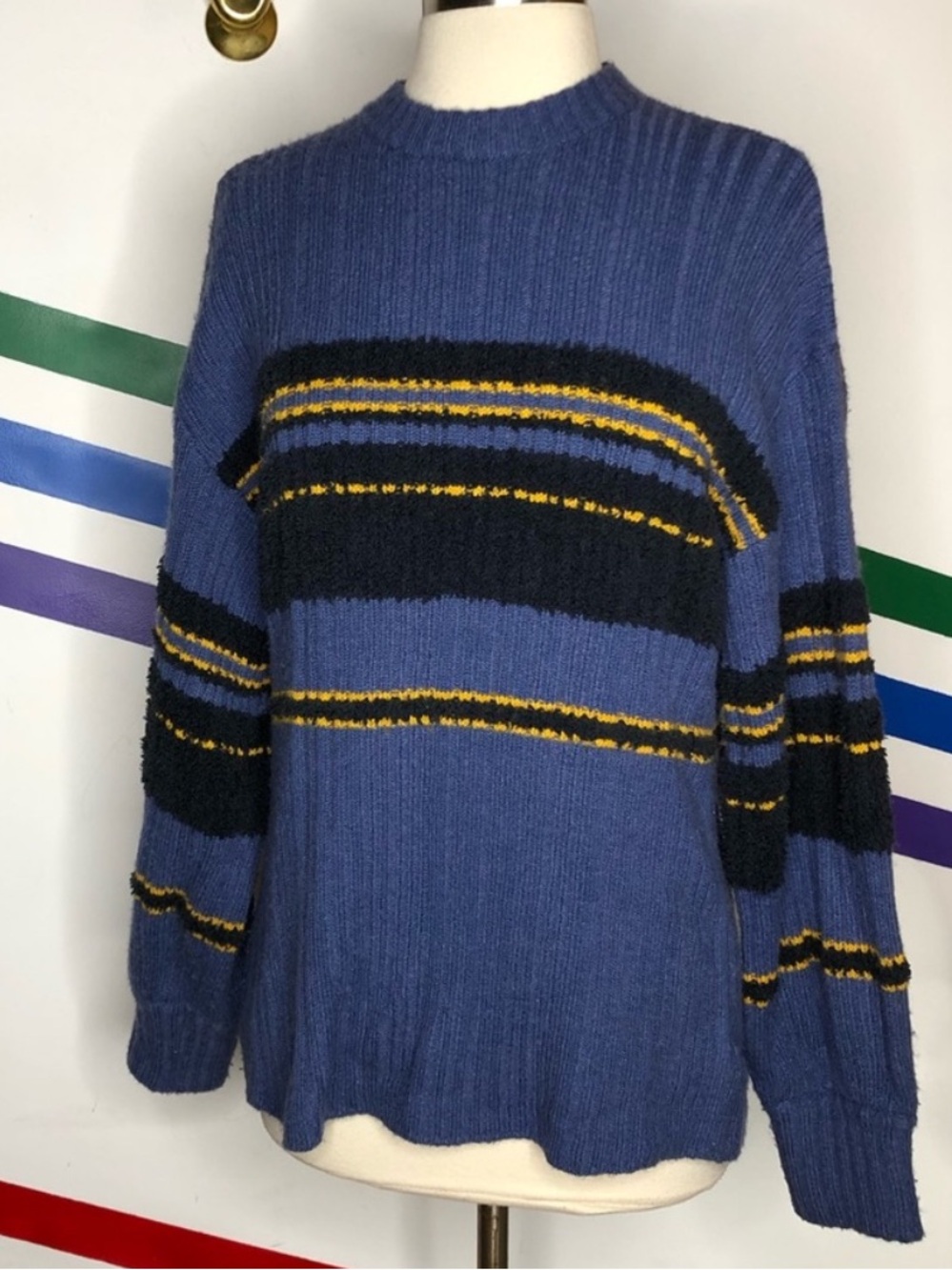 Urban outfitters snuggle up oversized sweater 90s/Y2K style stripes size XS